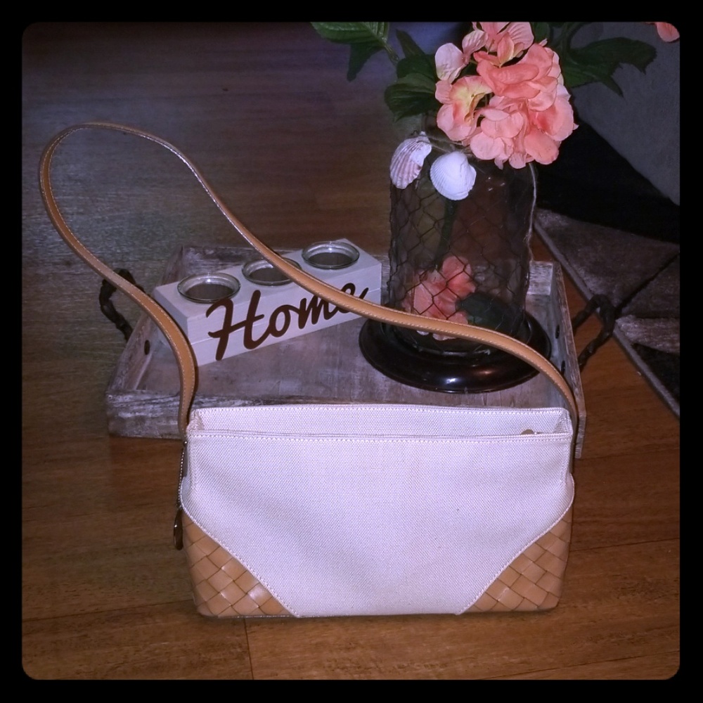 Nine West Canvas & leather purse